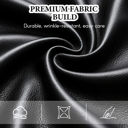 Herren mittellange Jacke aus Kunstleder