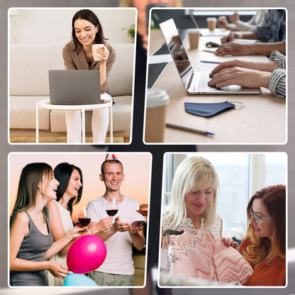 🔥Women's Round Neck Solid Color Rhinestone Dress