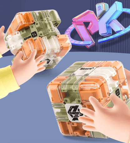 💥 LETZTER TAG VERKAUF 50% RABATT 💥Großes Labyrinth 3D-Puzzle Labyrinthwürfel – spannendes Denkspiel