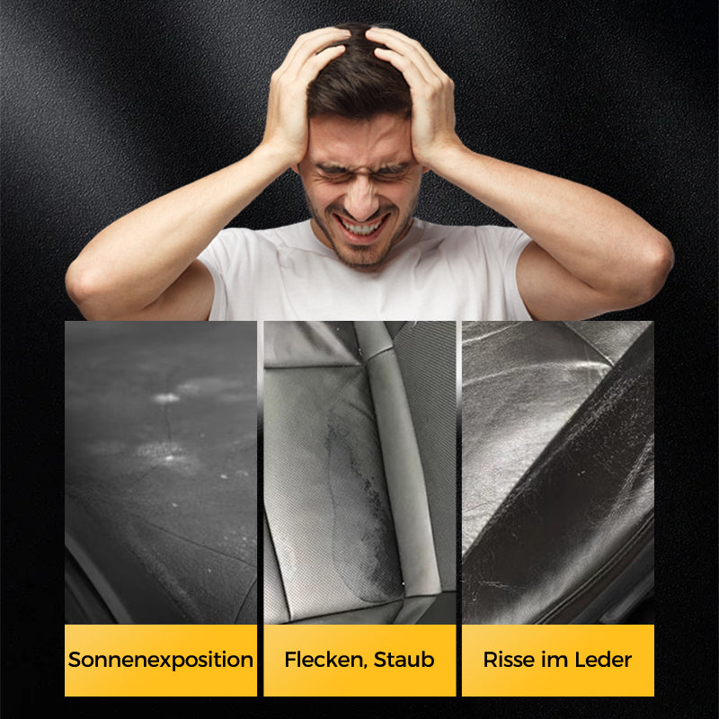 🧼 KAUFEN 3 ERHALTEN 2! ✨ Reinigungs- &amp; Pflegecreme für Leder - Tiefenreinigung mit Natürlichen Ölen für Möbel, Autositze &amp; Accessoires 🛋️🌟