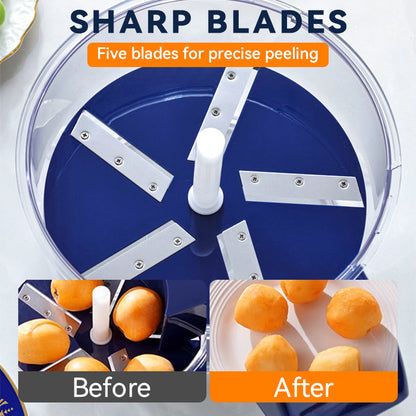 🎄✨60% RABATT! 🍇🧄 Transparenter elektrischer Obst- und Gemüseschäler – Schnell, einfach und effizient. Perfekt für die täglichen Küchenarbeiten!