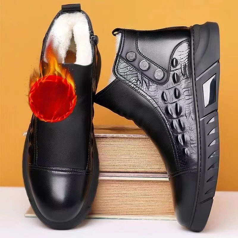 Bequeme Thermoschuhe für Herren, hochgeschlossen, zum Hineinschlüpfen (Kostenloser Versand)