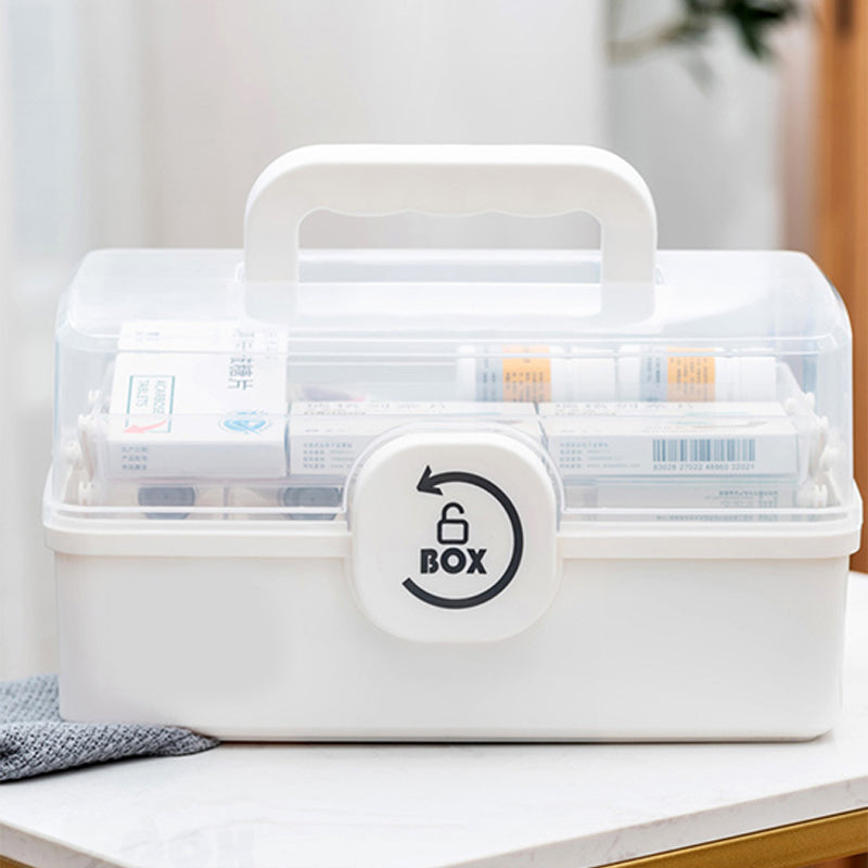 💊 50% RABATT! 🏠 Mehrstöckige Haushalts-Medikamentenbox – Großes Fassungsvermögen, Kindersicherung &amp; Übersichtliche Fächer 🚑