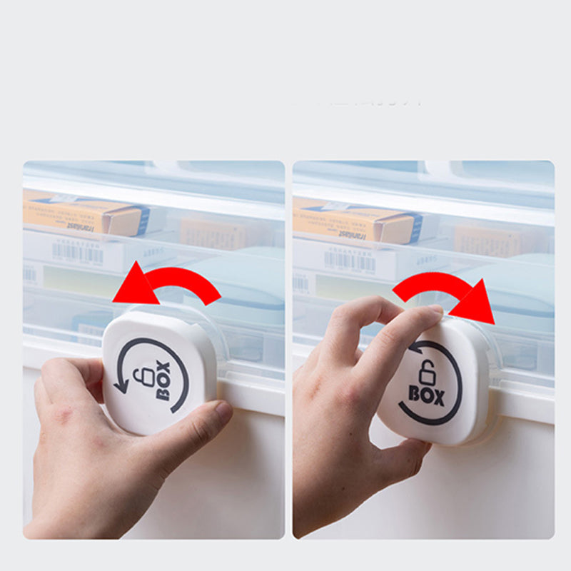 💊 50% RABATT! 🏠 Mehrstöckige Haushalts-Medikamentenbox – Großes Fassungsvermögen, Kindersicherung & Übersichtliche Fächer 🚑