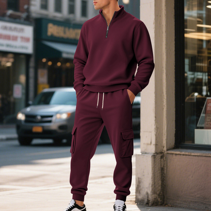 Chic Versatile Men's Warm 2-Piece Set