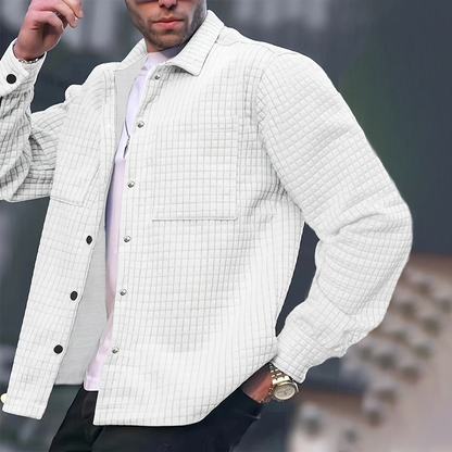 Herren Freizeitmode Einfarbige Jacke -👍Klassischer Stil, Komfort für jeden Tag!👔