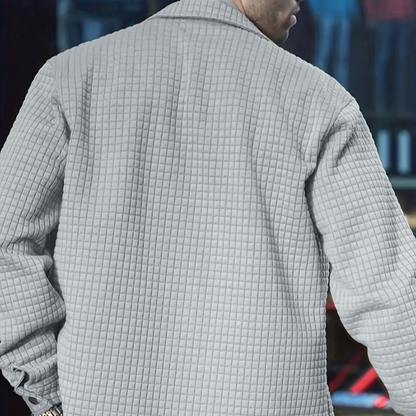 Herren Freizeitmode Einfarbige Jacke -👍Klassischer Stil, Komfort für jeden Tag!👔