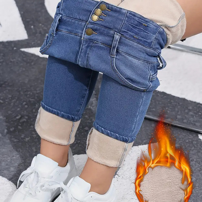 Women's Warm Casual Fashion Jeans