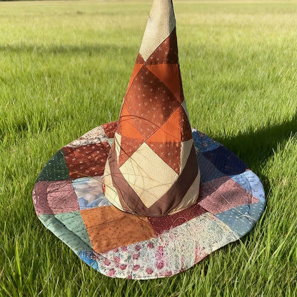 Festival Whimsical Patchwork Witch Hat