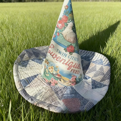 Festival Whimsical Patchwork Witch Hat