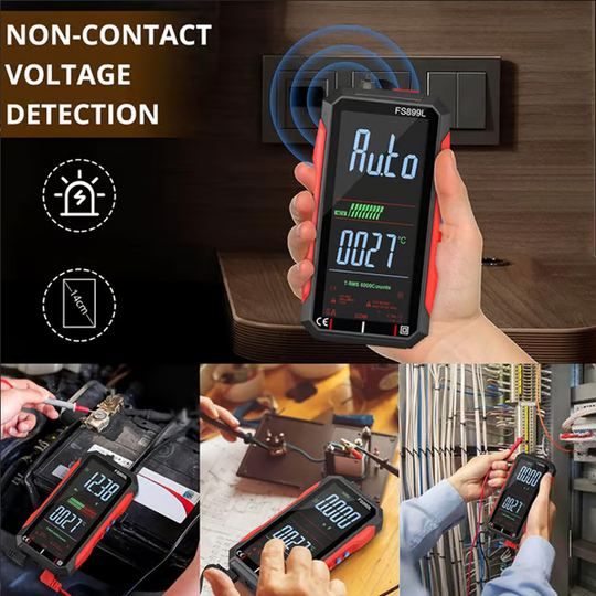 🔧 50% RABATT! ⚡ USB-Aufladbares Digitalmultimeter – Automatische Bereichswahl, LCD-Hintergrundbeleuchtung &amp; Tragbares Design 🔋