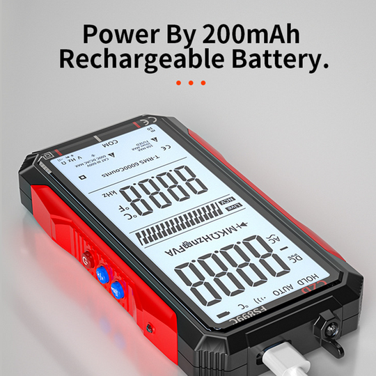 🔧 50% RABATT! ⚡ USB-Aufladbares Digitalmultimeter – Automatische Bereichswahl, LCD-Hintergrundbeleuchtung &amp; Tragbares Design 🔋
