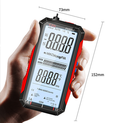 🔧 50% RABATT! ⚡ USB-Aufladbares Digitalmultimeter – Automatische Bereichswahl, LCD-Hintergrundbeleuchtung & Tragbares Design 🔋