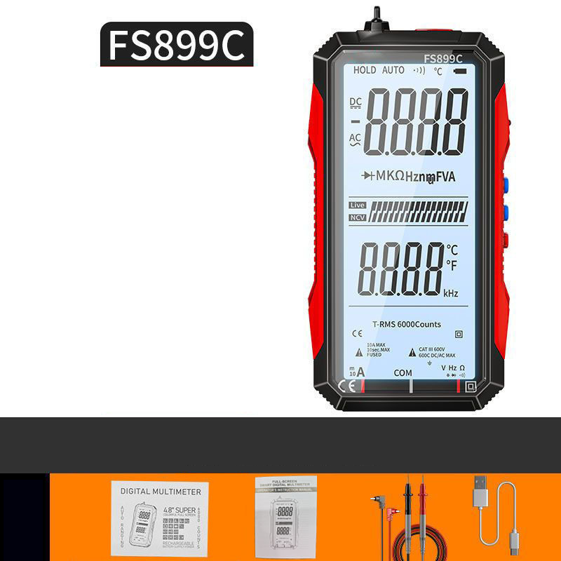 🔧 50% RABATT! ⚡ USB-Aufladbares Digitalmultimeter – Automatische Bereichswahl, LCD-Hintergrundbeleuchtung &amp; Tragbares Design 🔋