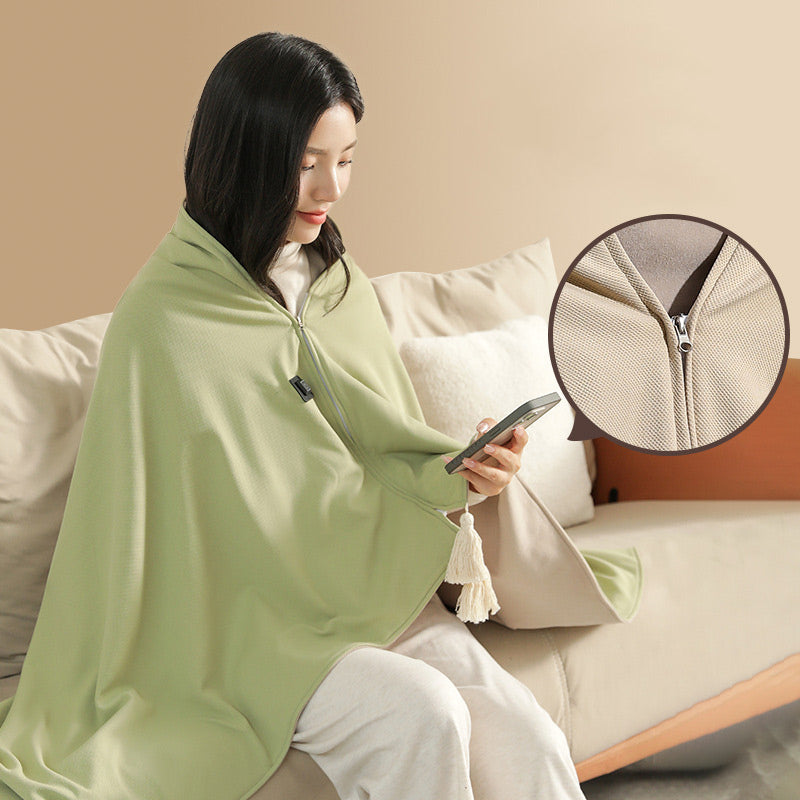 ⏳ Letzter Tag: 50 % auf das gesamte Sortiment!⏰Beheizte Kuscheldecke für Herbst &amp; Winter – Waschbar, Extra Dick, Ideal für Büro &amp; Mittagspause