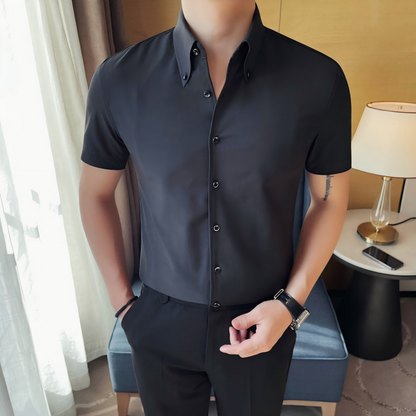 Klassisches Slim Fit Langarmhemd für Herren