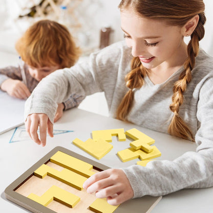 🔥Solange der Vorrat reicht 50 % Rabatt!🎉Holz-Tangram-Brettspiel