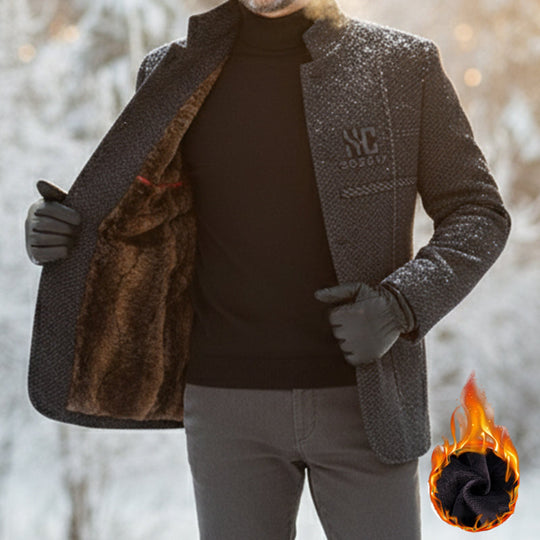 Lässiger warmer Herren-Kurzmantel