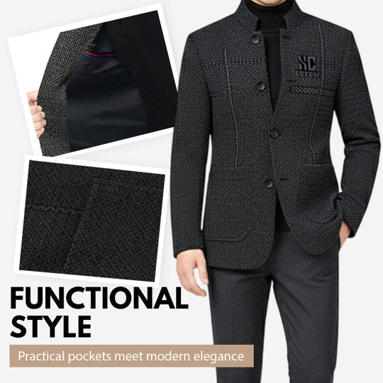 Lässiger warmer Herren-Kurzmantel