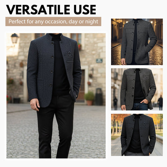 Lässiger warmer Herren-Kurzmantel