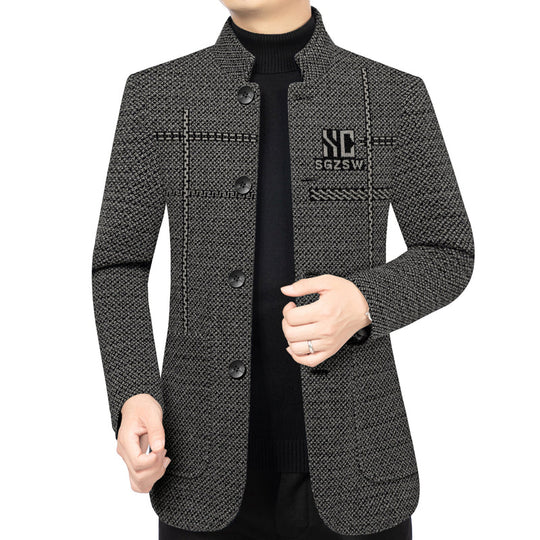 Lässiger warmer Herren-Kurzmantel