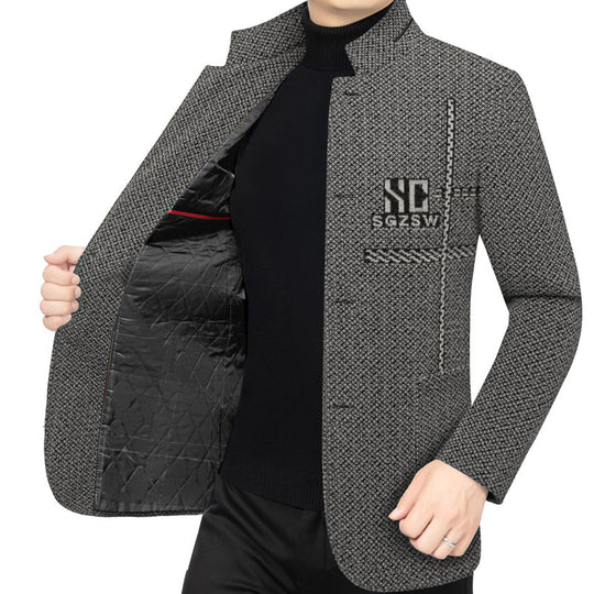 Lässiger warmer Herren-Kurzmantel