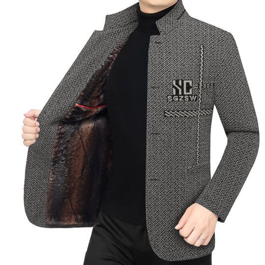 Lässiger warmer Herren-Kurzmantel