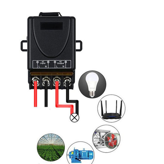🔌 50% RABATT JETZT ! ⚡ Drahtloser Fernbedienungsschalter und Empfänger-Set – Einfache Installation, Breite Kompatibilität &amp; Sichere Nutzung 🏠
