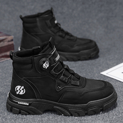 Rutschfeste Arbeitsschuhe aus PU-Leder für Herren