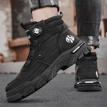 Rutschfeste Arbeitsschuhe aus PU-Leder für Herren