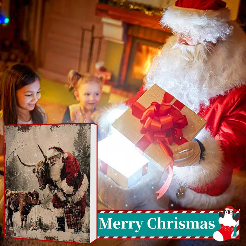 🎄Christmas Sale 50% Rabatt🎉Adventskalender mit Hochlandrind-Design