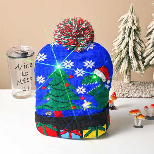 LED Knitted Christmas Hat