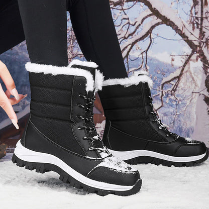 👢 JETZT 50% RABATT! ⏰ Wasserdichte Damen-Winterstiefel – wärmeisolierend und rutschfest, perfekt für Schnee und Kälte ❄️✨