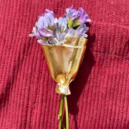 📢📢35 % RABATT !!!🌷Tragbare Blumenbrosche