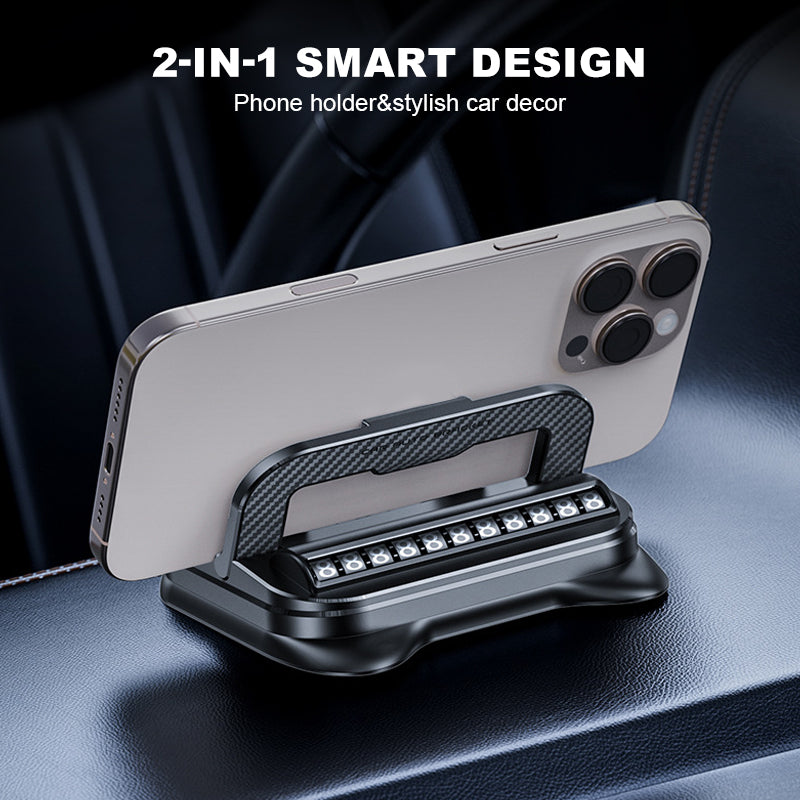 ✨✨ 360° drehbarer, faltbarer Handyhalter - 50 % Rabatt🚙🚙Universelles Design, rutschfeste Unterseite, geeignet für Schreibtisch, Auto und Reisen 🚗💻