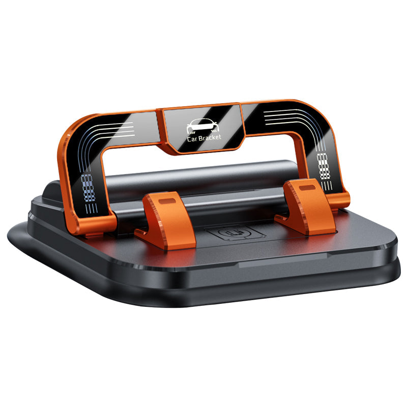 ✨✨ 360° drehbarer, faltbarer Handyhalter - 50 % Rabatt🚙🚙Universelles Design, rutschfeste Unterseite, geeignet für Schreibtisch, Auto und Reisen 🚗💻