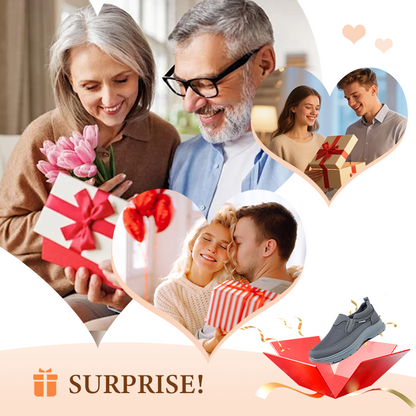 👟 50% RABATT JETZT! ✨ Herren Orthopädische Atmungsaktive Slipper-Sneakers - Fußgewölbe Unterstützung mit Memory-Schaum Einlegesohlen für Ganzägigen Komfort 🏃‍♂️💨