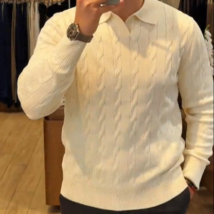 🔥Black-Friday-Mega-Angebot – 50 % Rabatt!🔥Herren Strickjacke mit Casual-Revers