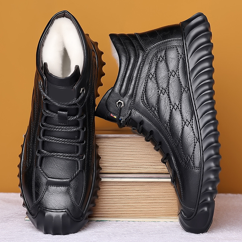 👢 49% OFF NOW! ✨ Men's Warm-Lined High-Top Winter Boots - Waterproof & Thermal Insulated with Anti-Slip Sole for Extreme Cold ❄️🛡️