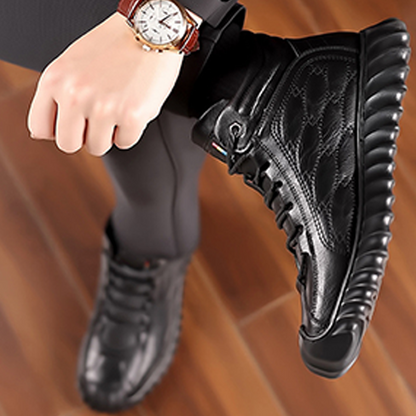 👢 49% OFF NOW! ✨ Men's Warm-Lined High-Top Winter Boots - Waterproof & Thermal Insulated with Anti-Slip Sole for Extreme Cold ❄️🛡️