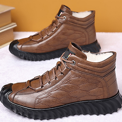 👢 49% OFF NOW! ✨ Men's Warm-Lined High-Top Winter Boots - Waterproof & Thermal Insulated with Anti-Slip Sole for Extreme Cold ❄️🛡️