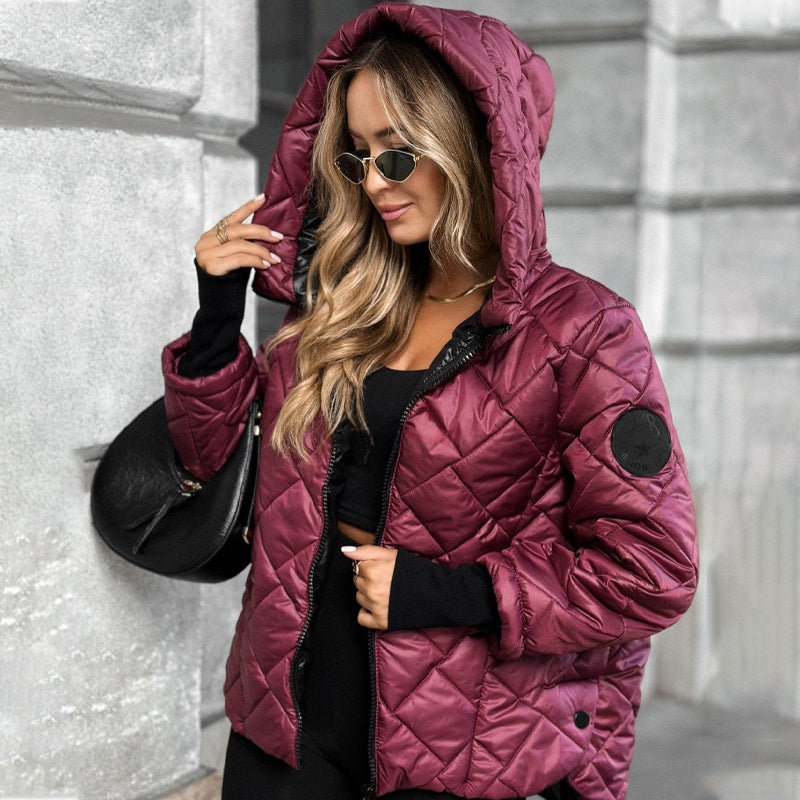 Women's Diamond Quilted Puffer Jacket