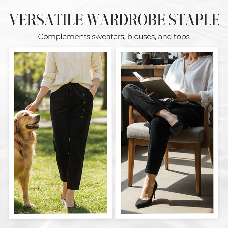 🔥Black-Friday-Mega-Angebot – 50 % Rabatt!🔥Damen-Hochbund-Hose mit Plüschfutter