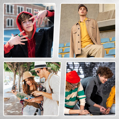 Winterwarme, winddichte Kapuzenjacke für Herren