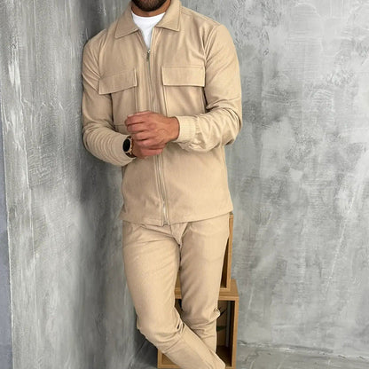 🔥Hot Sale Offers-Men’s Minimalist Jacket & Pants 2-Piece Set
