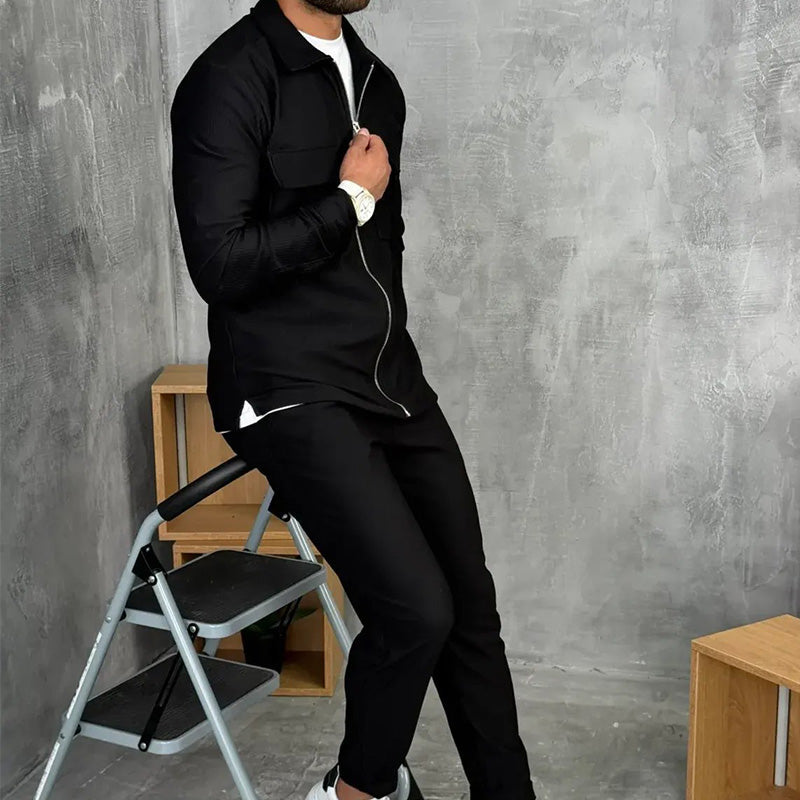 🔥Hot Sale Offers-Men’s Minimalist Jacket & Pants 2-Piece Set