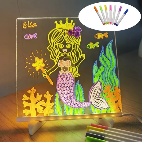 🎅Weihnachtsaktion 50 % Rabatt🎁Kreatives Wiederbeschreibbares Acryl LED Nachrichtenschild