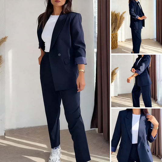💖 64% Rabatt für eine begrenzte Zeit 🔥Damen-Zweiteiler: Klassischer Blazer & Hose🚀Versandkostenfrei