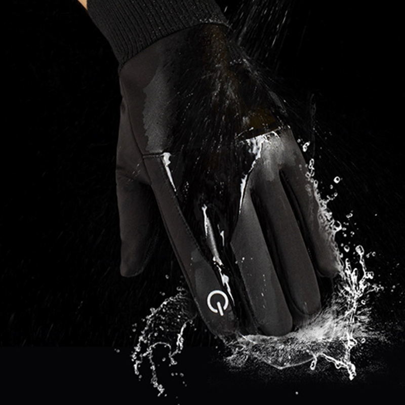 Men’s Windproof Warm Lined Gloves with Touchscreen Fingertips
