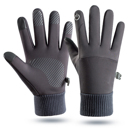 Men’s Windproof Warm Lined Gloves with Touchscreen Fingertips